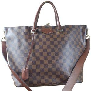 Auth Louis Vuitton Belmont Damier Ebene